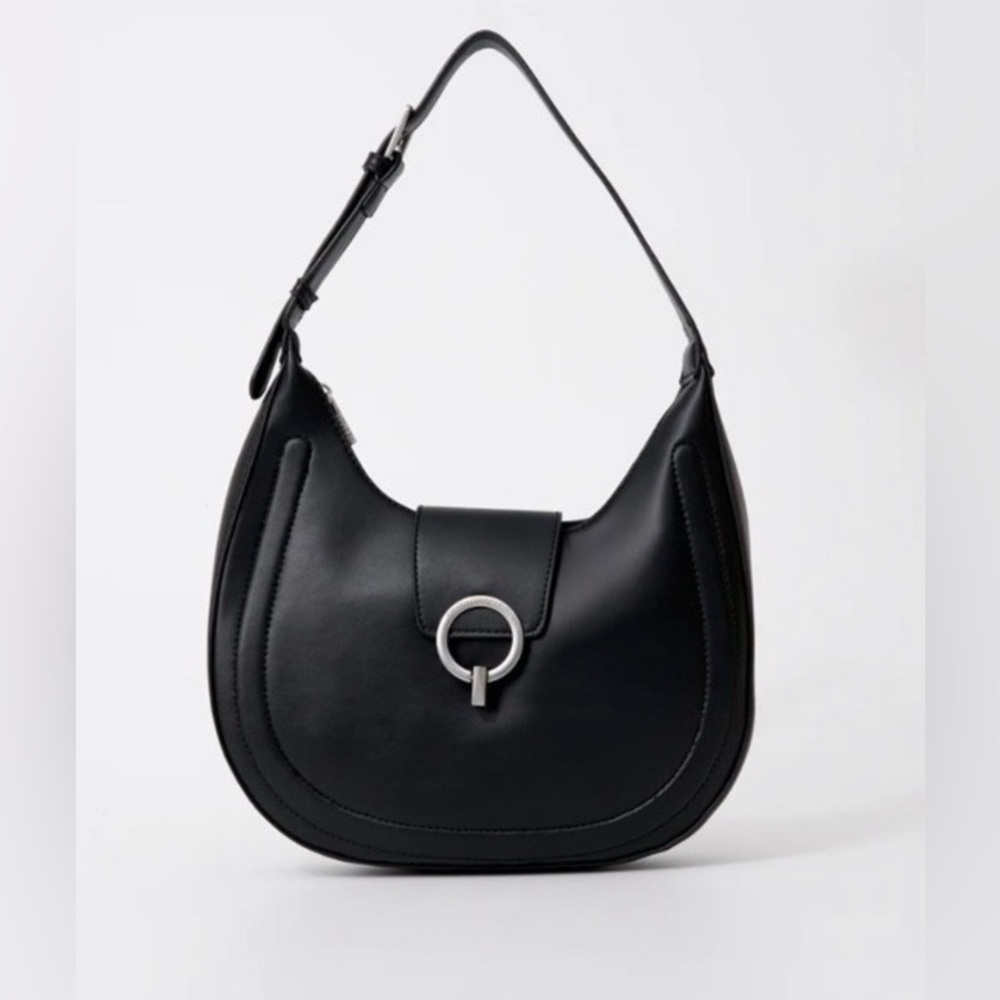 Charm Smooth Ring Closure Hobo Bag French Connection